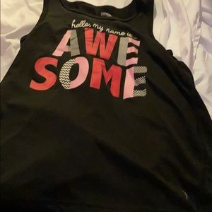 Black athletic tank